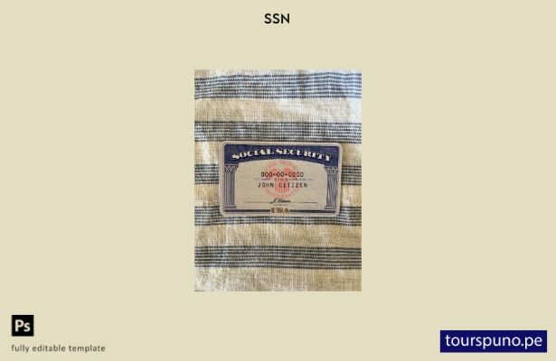 listo para imprimir USA SSN photolook rayas fondo textil plantilla FRONTAL